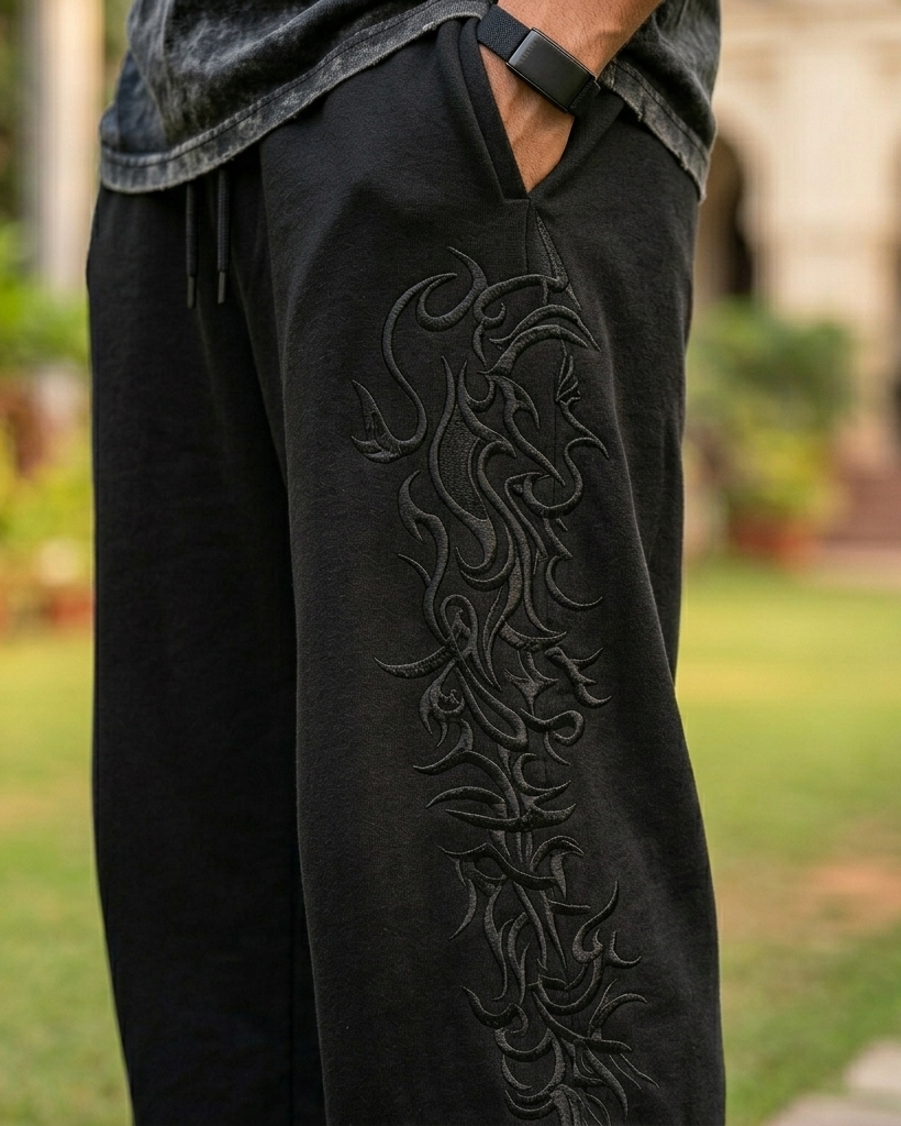 EMBROIDED SWEATPANTS