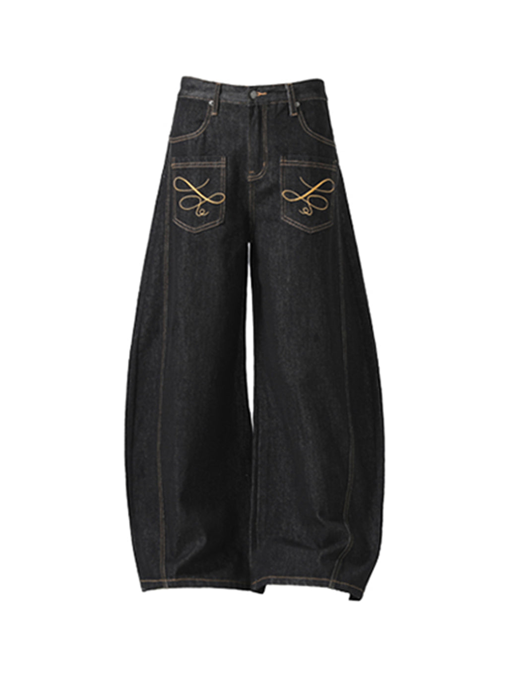 STEALTH BLACK BAGGY DENIM