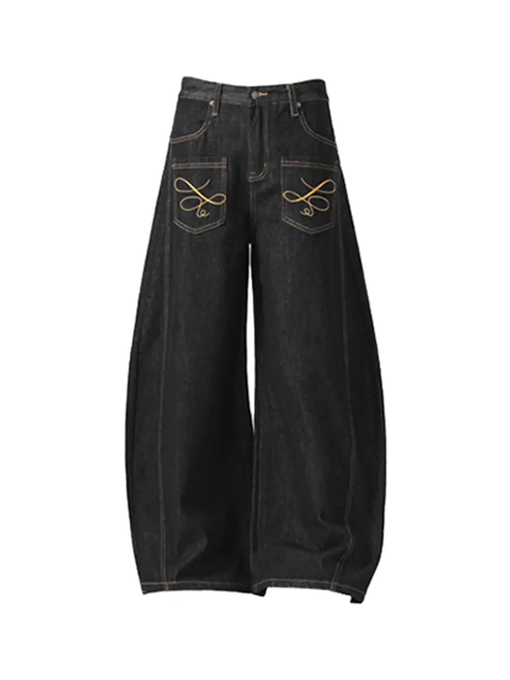 STEALTH BLACK BAGGY DENIM