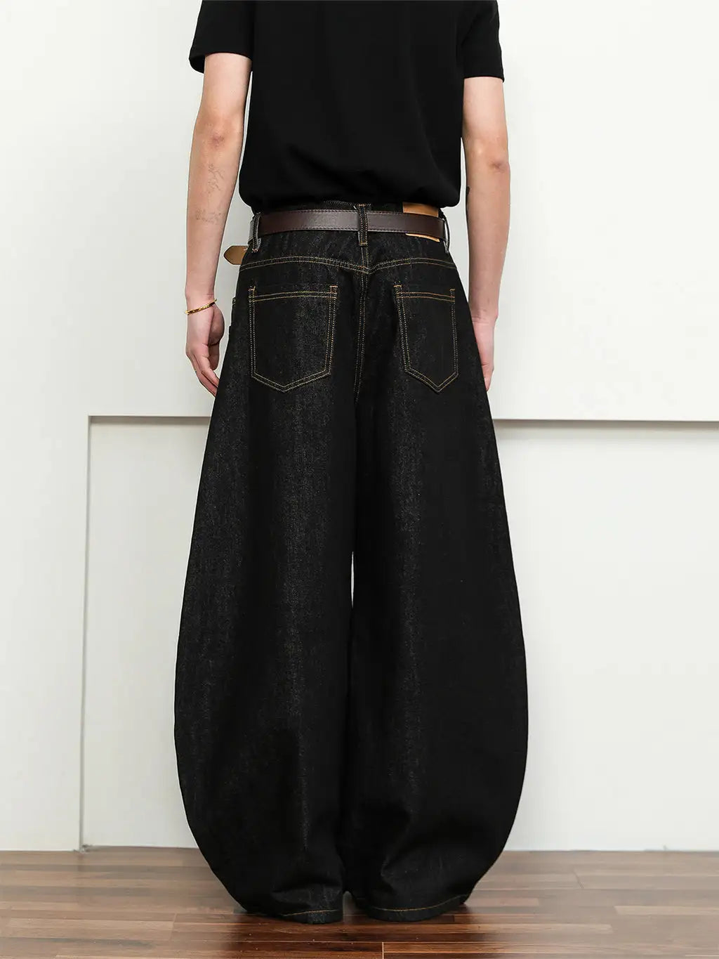 STEALTH BLACK BAGGY DENIM