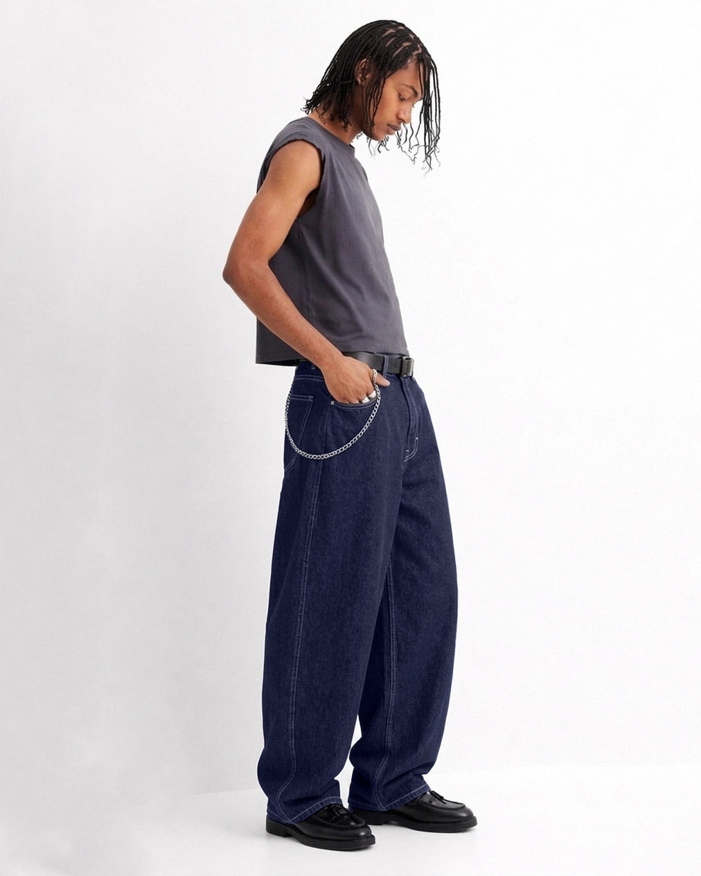 Deep Ocean Barrel Fit Denim