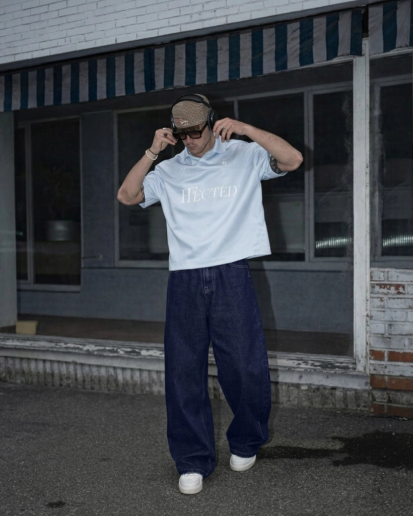 Deep Ocean Barrel Fit Denim