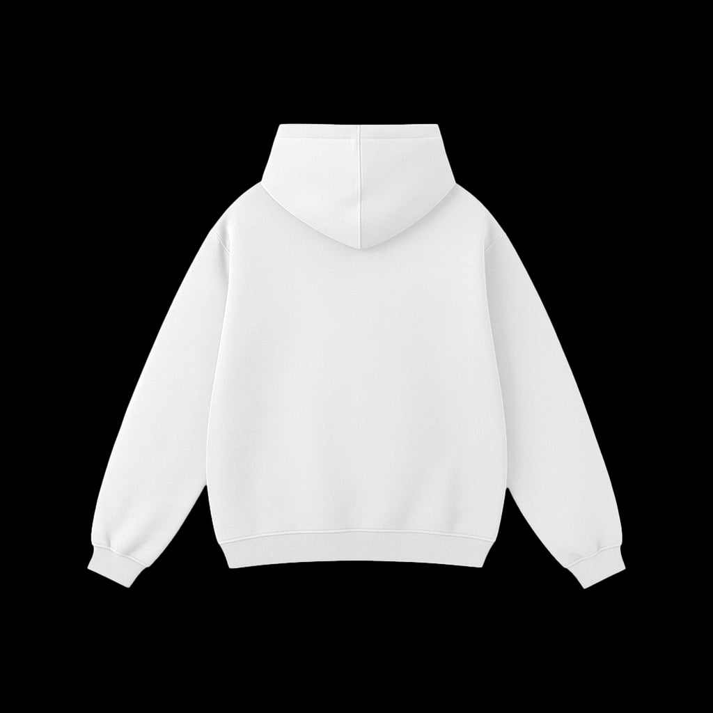 WHITE OVERSIZED HOODIE