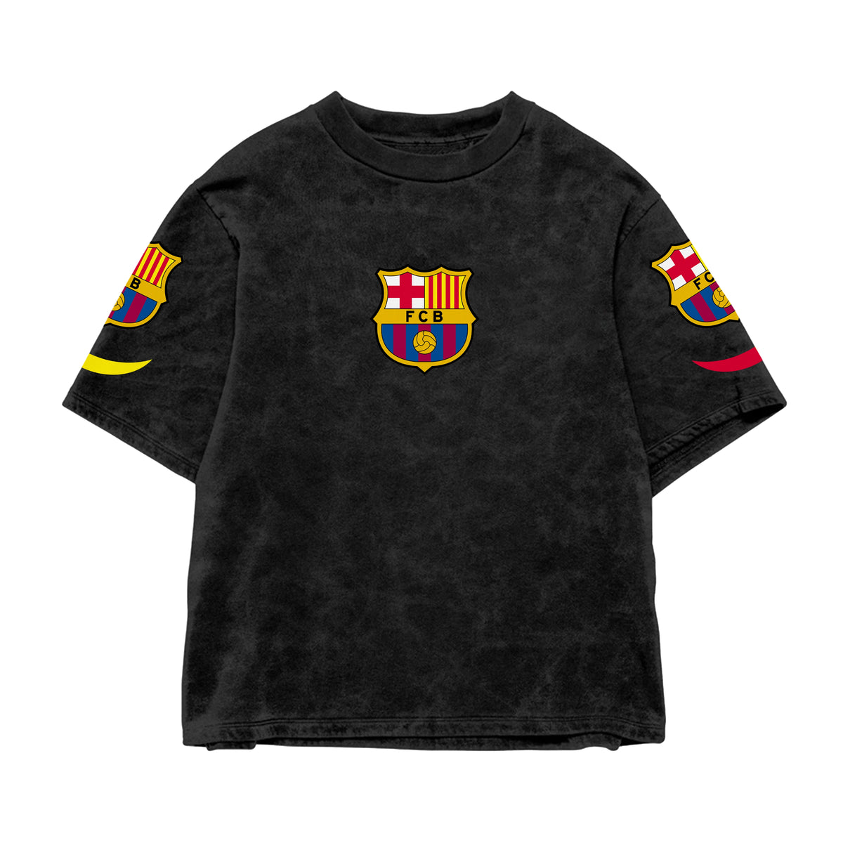 Yamal Rising Star 10 Acid Wash Oversized Tee