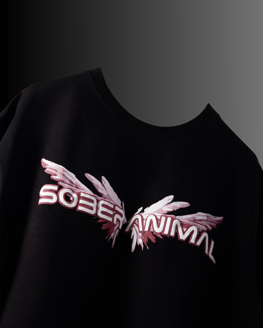 GRACE - BLACK T-SHIRT