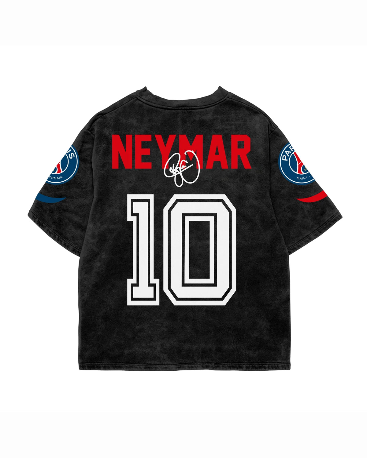 Neymar Goal Acid Wash Oversized Tee