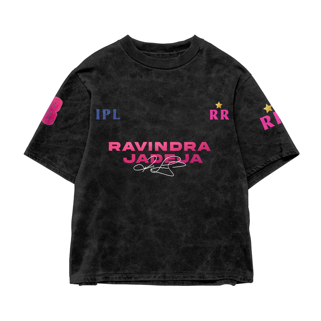 Blade Jadeja Acid-Wash Oversized Tee