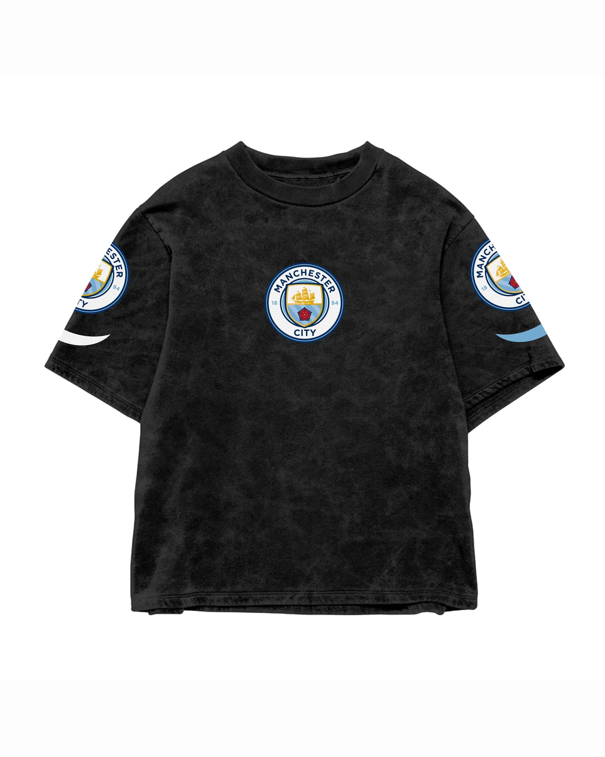 Manchester Striker 9 Acid Wash Oversized Tee
