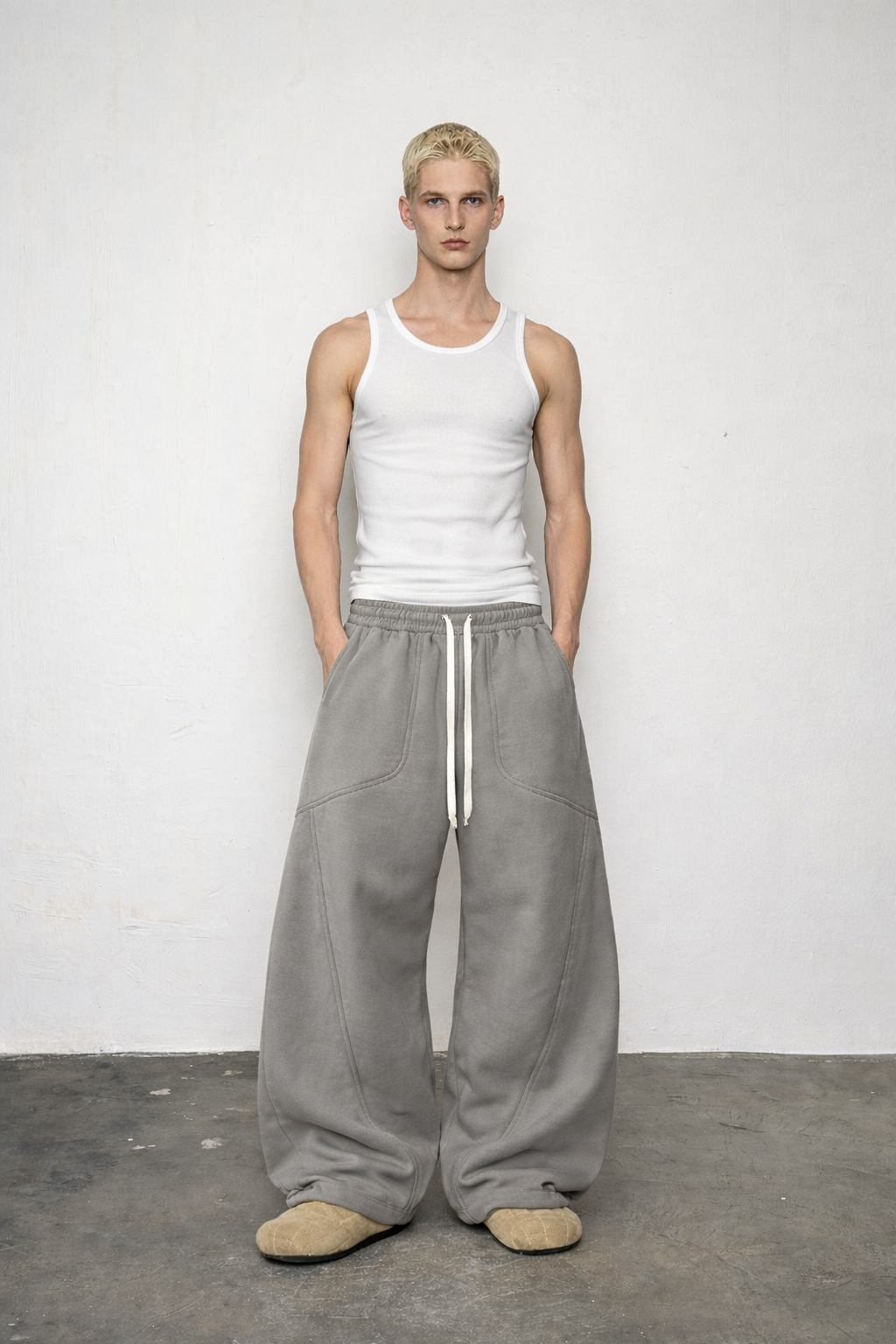 Cloud Grey Oversized Sweatpants