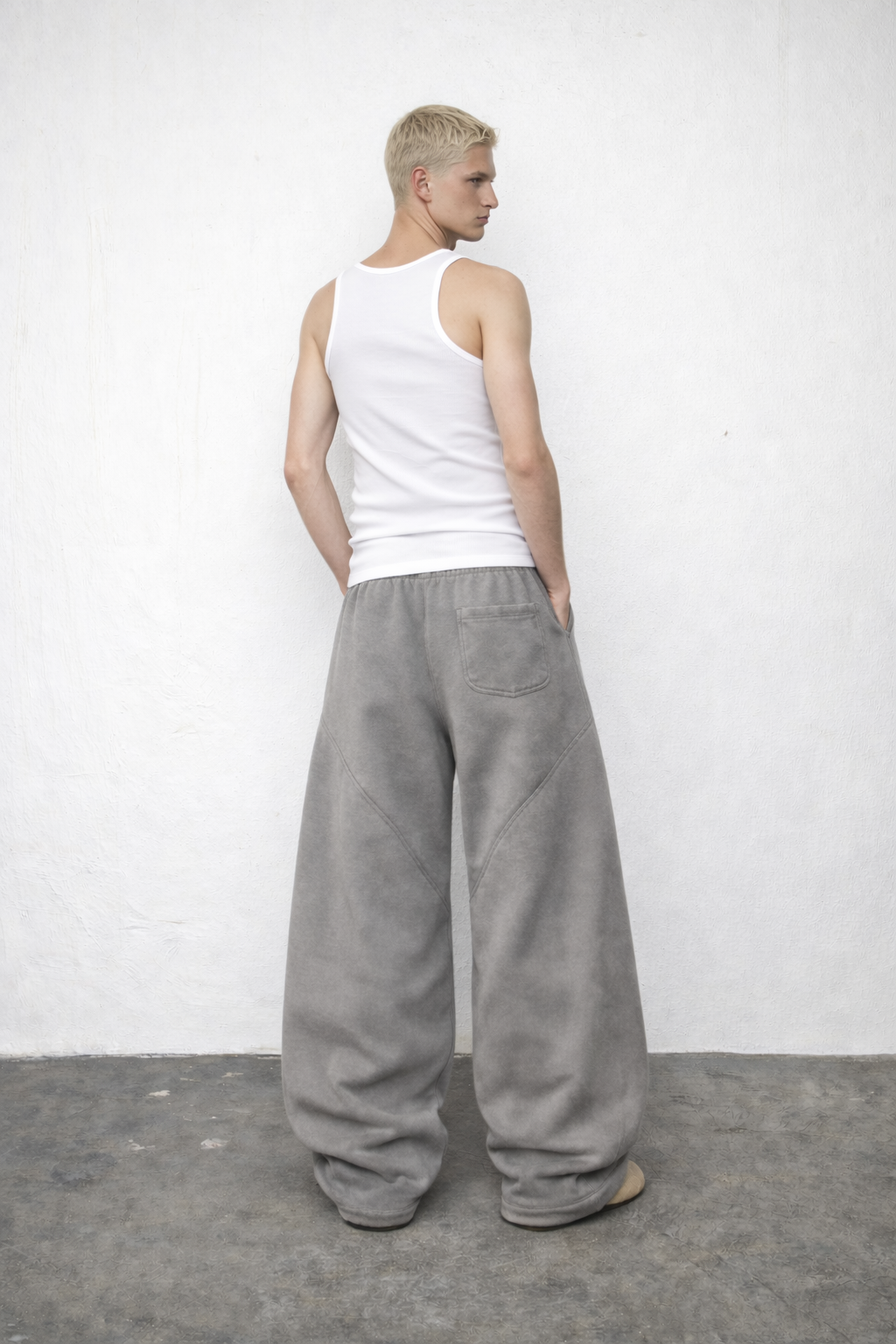 Cloud Grey Oversized Sweatpants