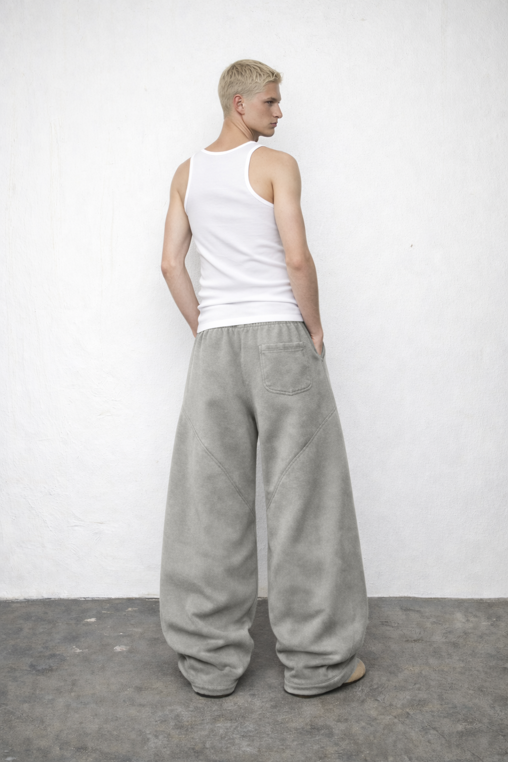 Cloud Grey Oversized Sweatpants