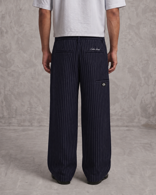 Relaxed Pinstripe Pants