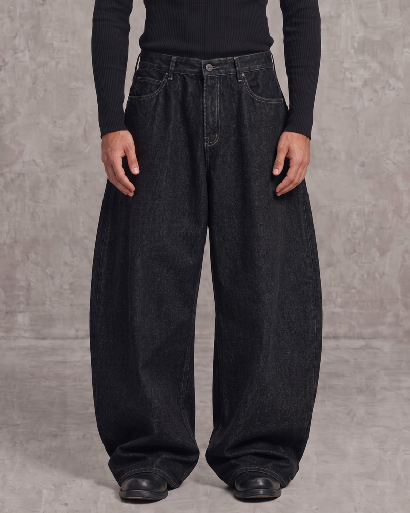 Phantom Black Barrel Fit Denim