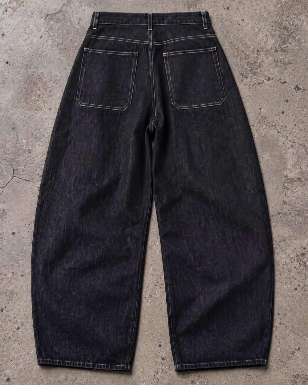 Phantom Black Barrel Fit Denim