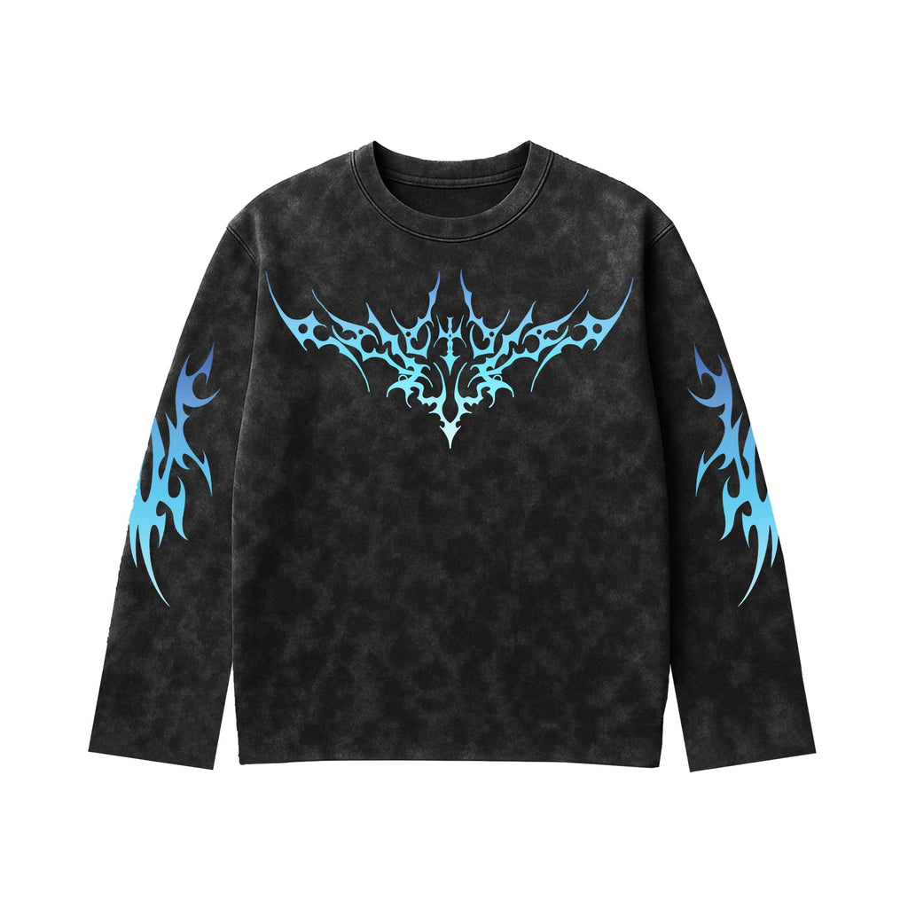 ICY BLUE SERAPH VOID FULL SLEEVE T-SHIRT