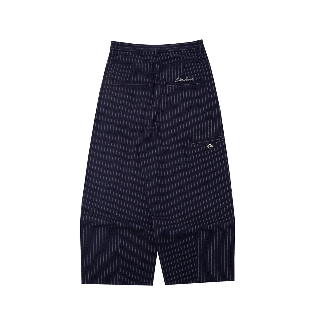 Relaxed Pinstripe Pants