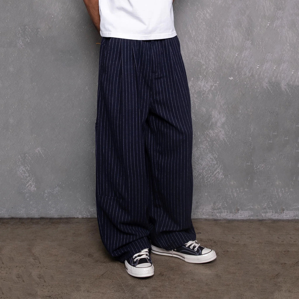 Relaxed Pinstripe Pants
